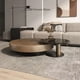 thumbnail image 3 of Mesas de centro de acero inoxidable de diseño, mesa de té redonda de lujo europea, muebles para sala de estar, mesa auxiliar de vidrio templado italiano, 3 of 4