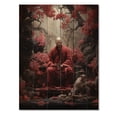 thumbnail image 3 of Designart "Bodhisattvas Compassion Red Buddhism II" Buddhism Print on Natural Pine Wood, 3 of 5