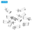 thumbnail image 3 of Uxcell 12 x 4 mm Eye Pin Peg Bail, 10Pcs Stainless Steel Cup Peg Bail Pin Pearl Pendant Connector for DIY Crafts, Silver, 3 of 6