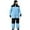 Light Blue, variant on Women's Winter Outdoor One-Piece Ski Suit Cold-Resistant Thicken Warm Windproof Glow-in-the-Dark Hooded Ski Suit