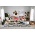 thumbnail image 6 of SAFAVIEH Dallas Logan Geometric Shag Area Rug, Pink/Ivory, 8' x 10', 6 of 6