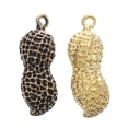 thumbnail image 1 of 2 Pcs Peanut Shape Keychain Pendant Keychain Hanging Ornament Copper Key Pendant, 1 of 9