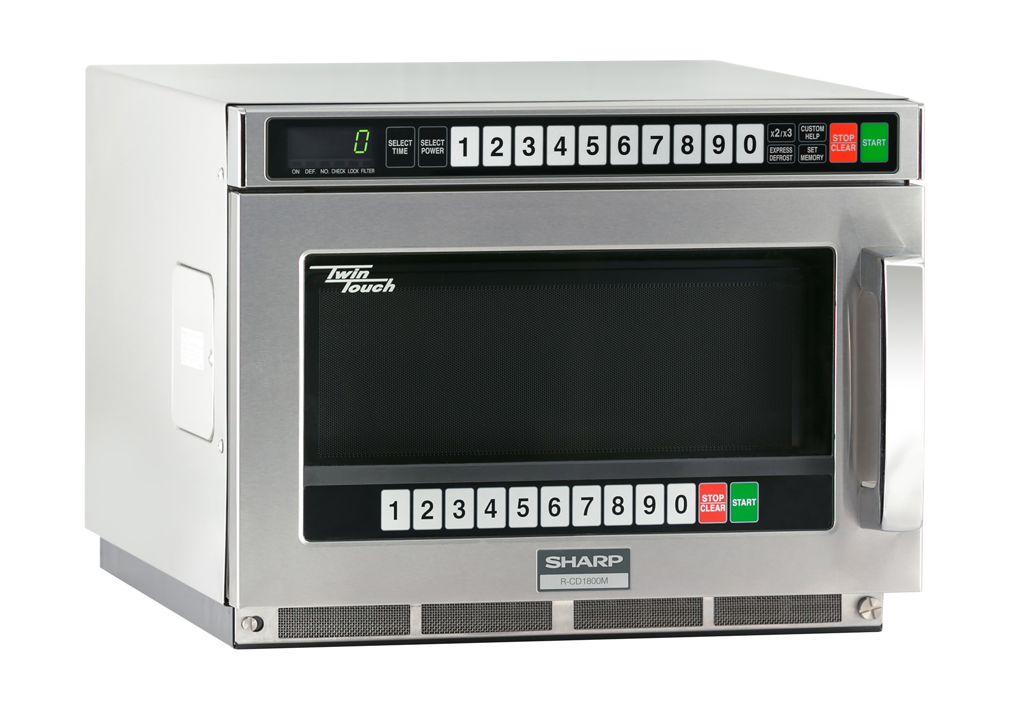 1800w TwinTouch™ Commercial Microwave w/ Touch Pad - 208-230v