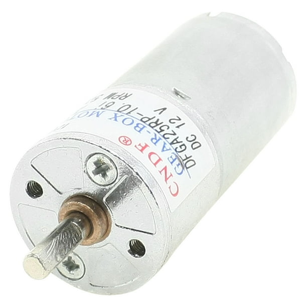 Motor de engranaje cilíndrico de 25 mm de diámetro, eje de 4 mm x 11 mm, 500 RPM, 12V CC