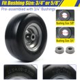 thumbnail image 6 of LotFancy 2Pcs 11x4.00-5" Tire and Wheel for Zero Turn Lawn Mowers, Flat Free Solid Smooth Tread Tire, 6 of 7