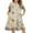 Beige Flower, variant on Ekouaer House Dress for Women Button Down Nightgown Short Sleeve Housecoat with pockets