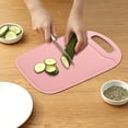 thumbnail image 6 of AuroraX Cutting Board with Grip Juice Grooves Small Non Toxic Plastic Cutting Board for Kitchen Easy Clea Durable Pink for Chopping Meat Vegetables Fruits Cheese Knife Friendly, 6 of 6
