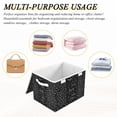 thumbnail image 6 of Iauyy Large Storage Box with Lid - Foldable Home Storage Bins for Clothes Toy Holiday Decor, Small Bow Tie (42*32*30cm), 6 of 6
