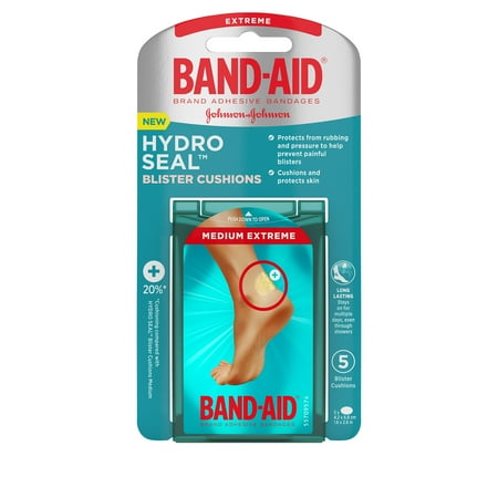 Band-Aid Brand Hydro Seal Bandages Blister Cushion, Medium 5 Count (Pack of 4)