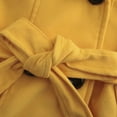 thumbnail image 4 of Womens Winter Lapel Wool Coat Trench Jacket Long Sleeve Overcoat Outwear, 4 of 9