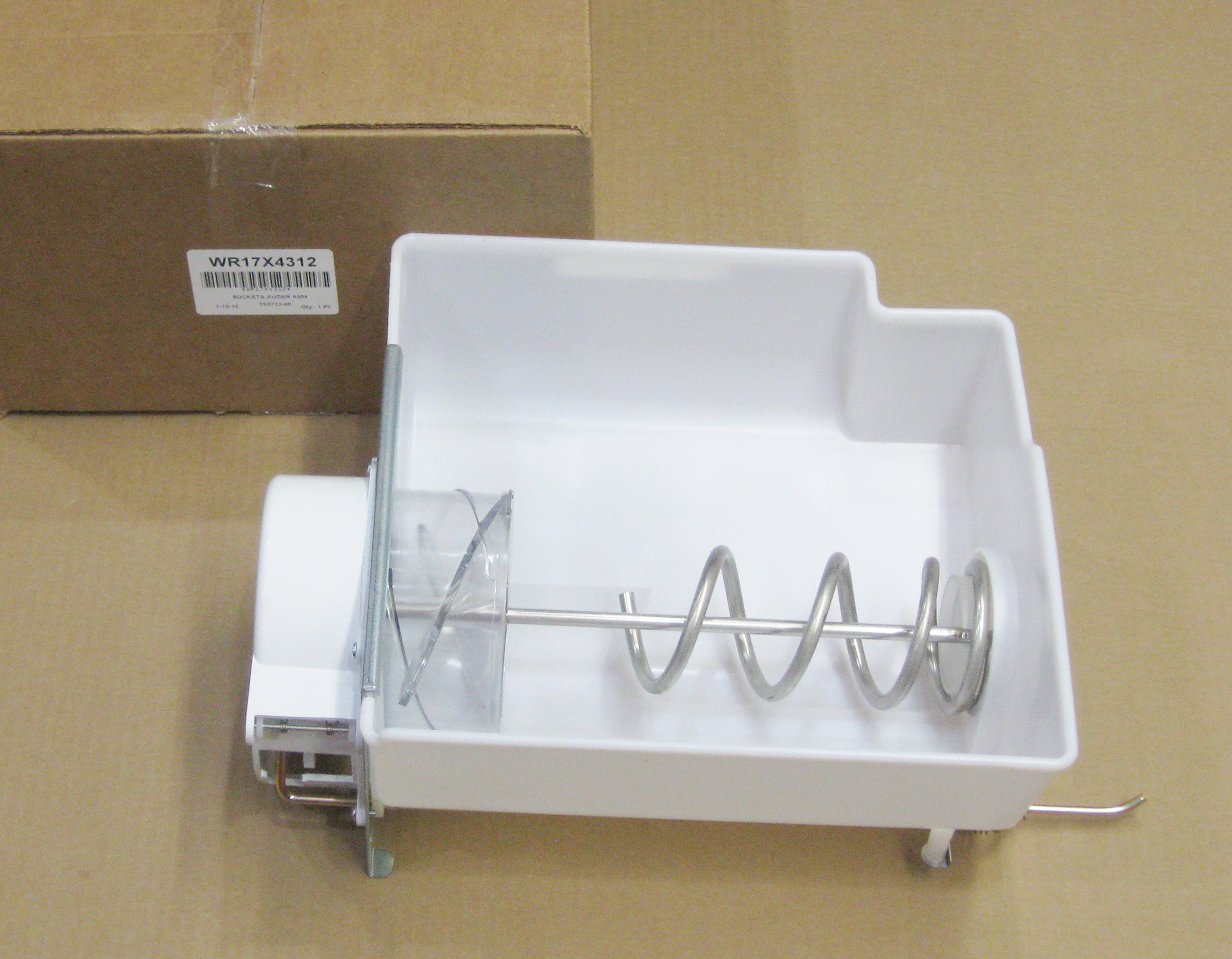 WR17X4312 GE Refrigerator Freezer Ice Bucket Auger Dispenser