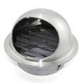 thumbnail image 1 of Rejilla de ventilación de campana montada en la pared redonda, rejilla de ventilación de aire montada en la pared, cubierta de ventilación con rejilla de acero inoxidable 304 para cocina 72 * 105 mm TUNC Sencillez, 1 of 5
