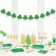 thumbnail image 4 of Letrero de bienvenida del día de San Patricio 12x11 "Decoración de pared colgante de papel verde con patrones festivos para la decoración navideña de fiestas en casa en interiores y exteriores, 4 of 5