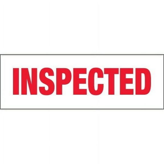 6-Pack 2" x 110 yds 'Inspected' Carton Sealing Tape, 2.2 Mil Thickness