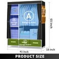 thumbnail image 6 of Portable Closet Organizer,Brochao Bedroom Wardrobe with 3 Drawers,4 Shelves,Clothes Storage,Black, 6 of 11