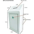 Metal Donation Box Charity Steel Collection Box Office Suggestion Box
