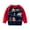 Navy, variant on Qingpeng Toddler Boys Girls Basic Knit Pullover Sweater Kids Cute Print Crewneck Long Sleeves Sweatshirt Casual Fall Winter Outwear
