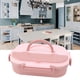 thumbnail image 1 of Fiambrera Bento ANGGREK Caja Bento portátil aislada 4 Rejillas Acero Inoxidable 304 Rosa Coral a Prueba de Herrumbre para la Escuela para Adultos, 1 of 8