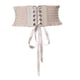 thumbnail image 2 of Cinturón de mujer Cinturón de cintura ancha Fajas de corsé elástico Cinturón de encuadernación de cuero artificial y Beige Macarena Cinturón ancho de cintura elástica para mujer, 2 of 8