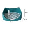 thumbnail image 3 of facefd Dog Potty Tray with Removable Post Size 40x36x14cm Dog Training Toilet Green, 3 of 9
