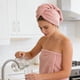 thumbnail image 4 of Toalla para secar el cabello | Turbante de microfibra para un secado rápido | Gorro de toalla de poliéster superabsorbente para mujeres y hombres, 4 of 6