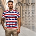 thumbnail image 6 of Garronmavis Patriotic Star Matching Couple Sport Shirts Couple Golf Matching Outfits Machine Washable Mens Hawaiian Shirt Quarter Zip Mens Shirts Casual for Golf Tennis Running Gym, 6 of 6