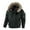Green, variant on Daznico Jackets for Men,Men's Winter Lined Thickened Outdoor Casual Warm Hooded Loose Jacket Coat,Mens Winter Coats,Size:XS
