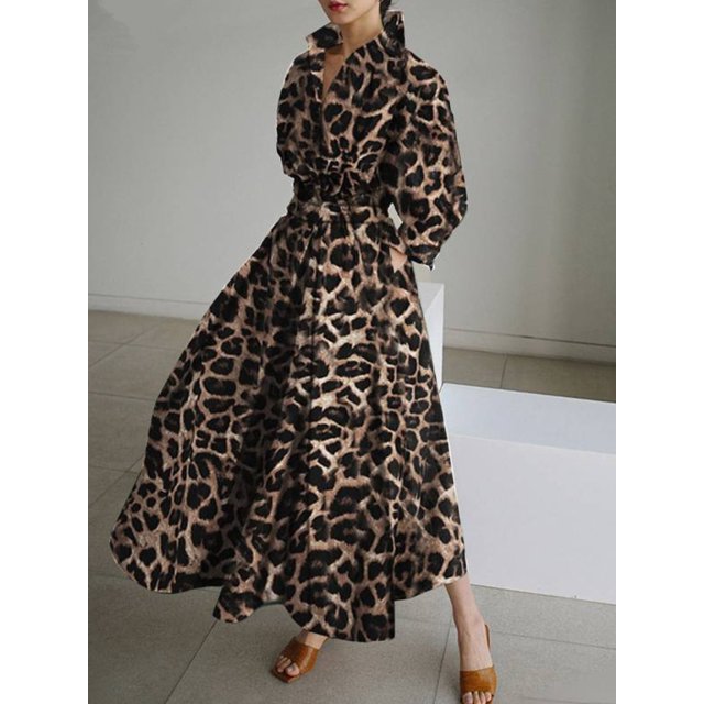 S-5XL Korean Fashion Long Sleeve Shirt Dress Chic Turndown Neck Ruched Maxi Dress Women 2022 Autumn Winter Clothes StreetwearS Gao Jinjia LED