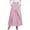 Pink, variant on Umfun Women's Linen Blend Wrap Maxi Skirt with Front Cross Detail - Graced High Waist Long Skirt for Beach Vacation & Casual Daily Wear