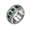 Silver Green, variant on Mens Vintage Baroque Wide Band Ring Beaded Edge Square Cut CZ Gemstone Statement Jewelry for Retro Daily Party Outfit Stainless Steel Silver Plated Green Size 10