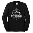 thumbnail image 2 of Matthew 17:20 He Moves Mountains | Mens Christian Long Sleeve T-Shirt, Black, Small, 2 of 3