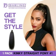 Darling Kinky Straight Wrap Around Ponytail, 26 inch,1, Female, Adult