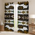 thumbnail image 2 of Castle Fairy Yellow Teal Aztec Black Out Curtains,Western Curtains Pack of 2 (42x63 Each), 2 of 6