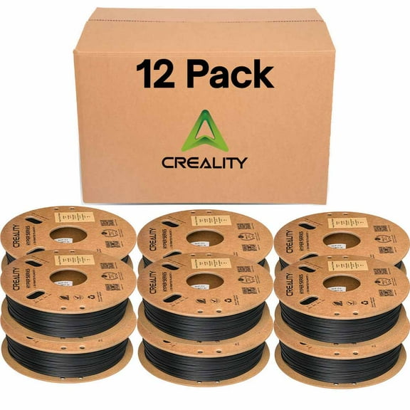 Creality Black PETG Filament  1.75mm High-Speed 3D Filament for K1 Max 30-600mm/s Printing 1kg/2.2lbs Spool w Dimensional Accuracy  /- 0.03mm