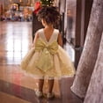 thumbnail image 4 of Vestido CMMCHAAH para niñas pequeñas, dorado, 2-3T, 4 of 6