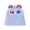 Blue, variant on BemeyourBBs Kids Toddler Baby Girls 4th of July Dress Overalls Patriotic Independent Day Clothes Letter Embroidery Sleeveless Stripe Tank Dress with Bow Decor Fourth of July Summer Dress Clothes