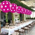 thumbnail image 4 of PMU Premium Latex Balloons-Jumbo Size Balloons for Birthdays,Wedding Parties, Baby Shower,Indoor & Outdoor Party Events & Decoration Supplies-Made in USA,36 Inch Magenta W/ White Polka Dots,Pkg/1, 4 of 7