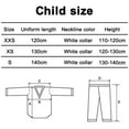 thumbnail image 2 of Karate Uniform with Free Belt, White Karate Gi for Kids & Adult Size,120cm, 2 of 8
