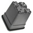 thumbnail image 4 of 5Pcs Plastic Planter Pots, 10 Gallon Black Flower Square Pot for Garden Yad Office with Drainage Hole, 4 of 7
