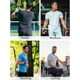 thumbnail image 5 of 3 Pack Mesh Workout Shirts for Men Dry Fit Gym Shirts Quick Dry Athletic Short Sleeve T-Shirt Moisture Wicking, 5 of 6