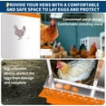 thumbnail image 4 of Chicken Nesting Box 6/8/10 Compartment Galvanized Steel Chicken Laying Boxes, Nesting Boxes for Chickens, Easy Egg Collection for Chicken Coop, Backyard, Farms, 4 of 9