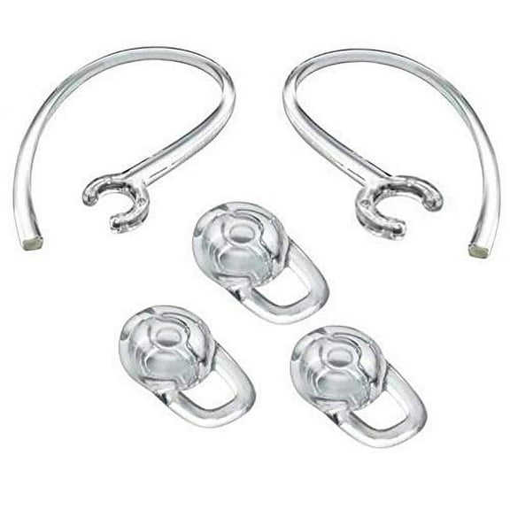 Replacement Set for Plantronics 3-Pack Large Earbuds Gels w/Small/Large EarHook Kit - Clear
