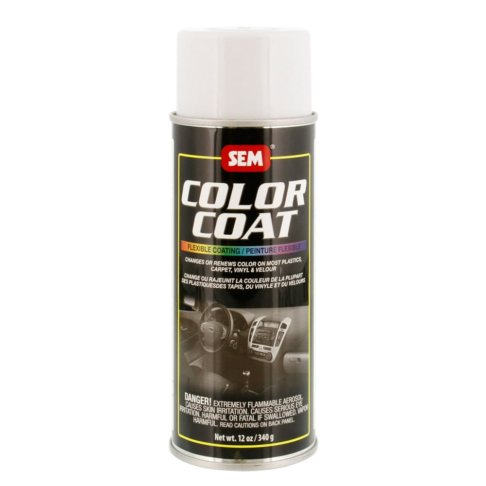 SEM COLOR COAT SUPER WHITE Vinyl Spray Auto Paint 12 oz. SEM 15103