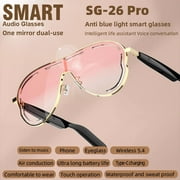 Smart glasses, Bluetooth communication, outdoor sports headphones, AI voice navigation, photochromic lenses, waterproof and UV-resistant smart sunglasses