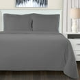 thumbnail image 2 of Superior Brushed Cotton Flannel Solid Duvet Cover Set, Twin, Grey, 2 of 5