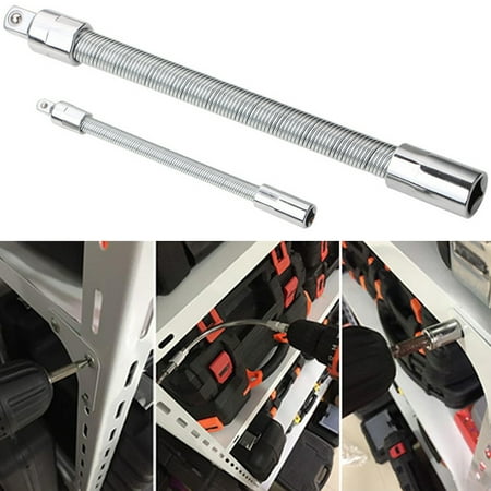 

XWQ 1/4 3/8 1/2 Useful Socket Extension Bar Strong Torque Easy to Install Wear-resistant Universal Flexible Shaft for Workshop