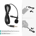 thumbnail image 2 of CHOK EY-510A Portable Clip-on Lavalier Condenser Mic Wired Microphone for Android Smartphone DSLR Computer PC Laptop, 2 of 6
