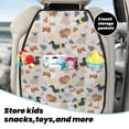 thumbnail image 5 of Naloa Dogs 2Pcs Anti-Kick Back Seat Cover Kick Mat, Car Seat Protector with 3 Storage Pockets, 5 of 8