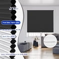 thumbnail image 4 of Blackout Top Down Bottom Up Cellular Window Blinds No Drill 1.5’’ Single Cell Honeycomb Shades Easy to Install Blinds Window Treatment,Blackout Black,32'' W x 72'' H$$Home Decor, Kitchen, & Other, 4 of 8