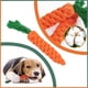 thumbnail image 4 of 2 piezas de juguetes para masticar perros de zanahoria, juguete para perros de cuerda trenzada, juguete para perros de zanahoria, juguetes masticables de algodón duraderos para cachorros pequeños y medianos JM, 4 of 5